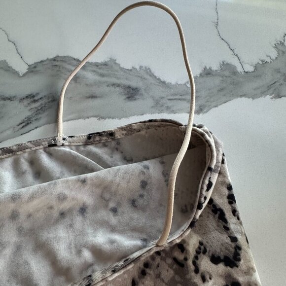 FASHION NOVA | Snake Print Crop Top | Beige Neutral | Size Small - Picture 7 of 16